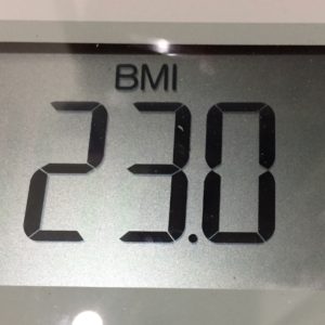 体幹リセットダイエット22日目の体重